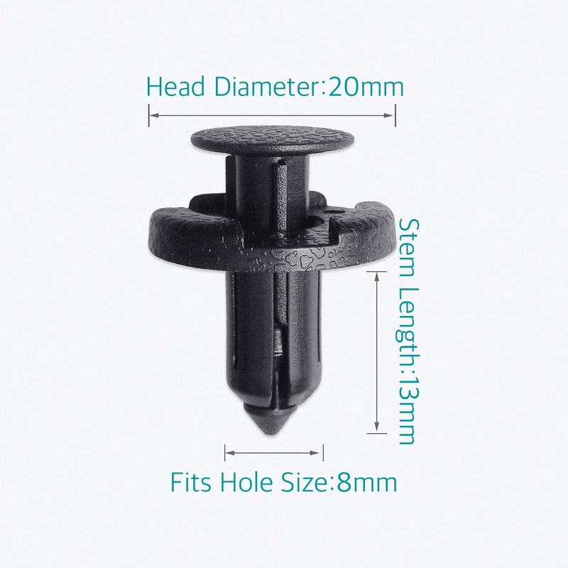 Lantee 50Pcs Front Bumper & Radiator Support Retainer Clips for 11296-AG000 Nissan 370Z Altima Juke Leaf Maxima Murano NV Quest Sentra Titan Versa & Infiniti FX35 FX37 FX45 FX50 M35 M35h M37 M45 M56 - Image 2